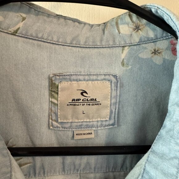 Rip Curl - Floral Denim Shirt - Picture 2 of 2
